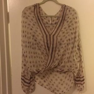 Free People Wrap Blouse